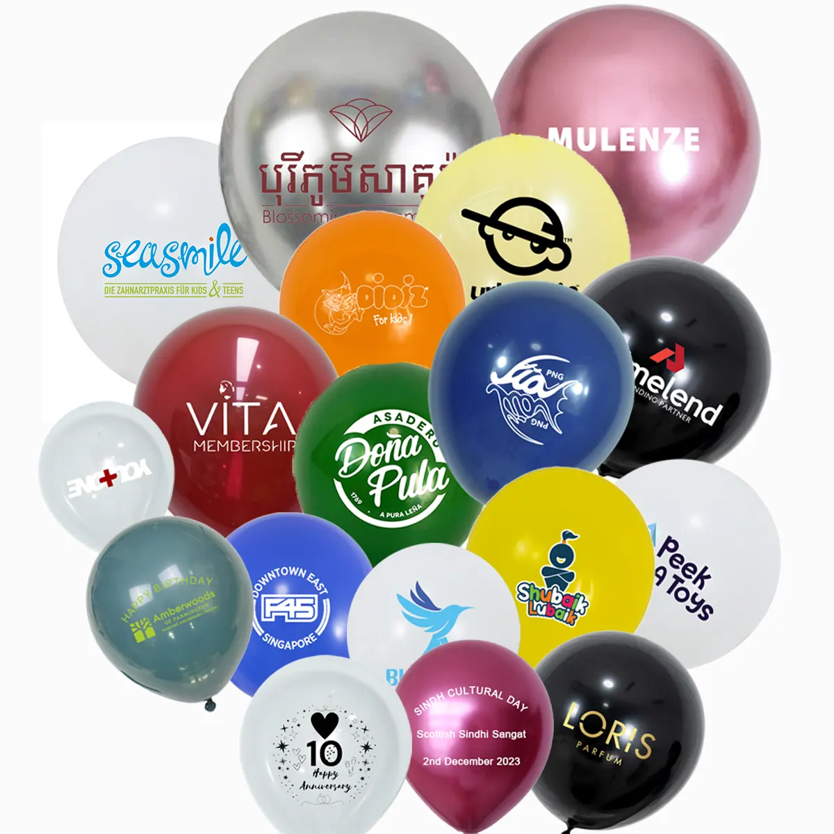 Balloon latex được in tùy chỉnh