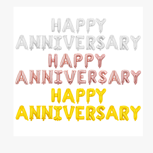 Bong bóng giấy bạc chúc mừng kỷ niệm