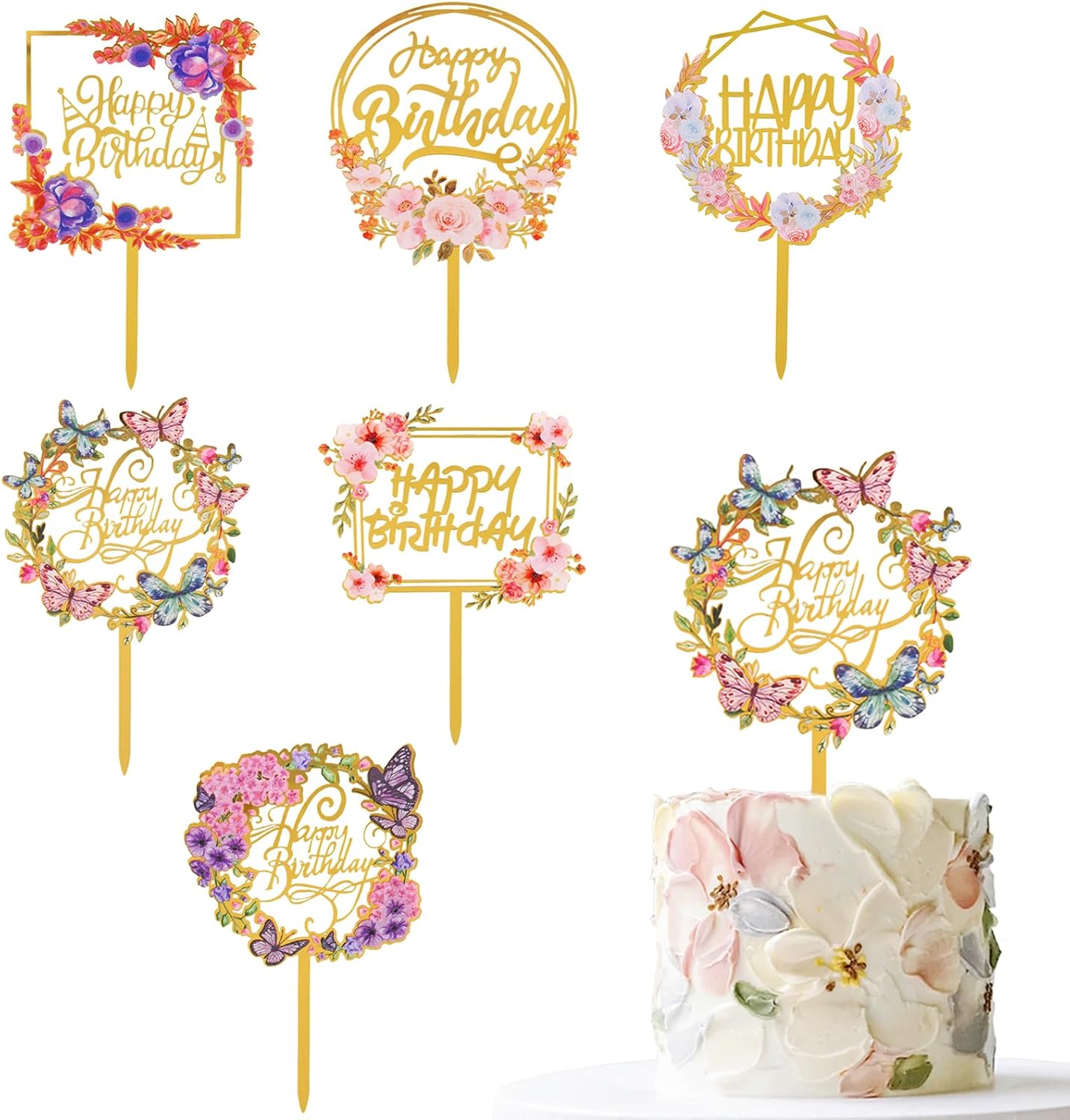 chúc mừng sinh nhật bánh toppers