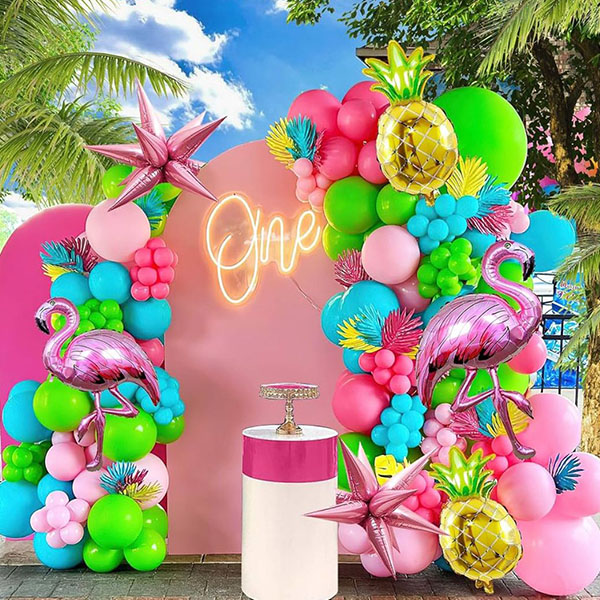 Bộ vòng hoa bóng bay chủ đề Hawaii