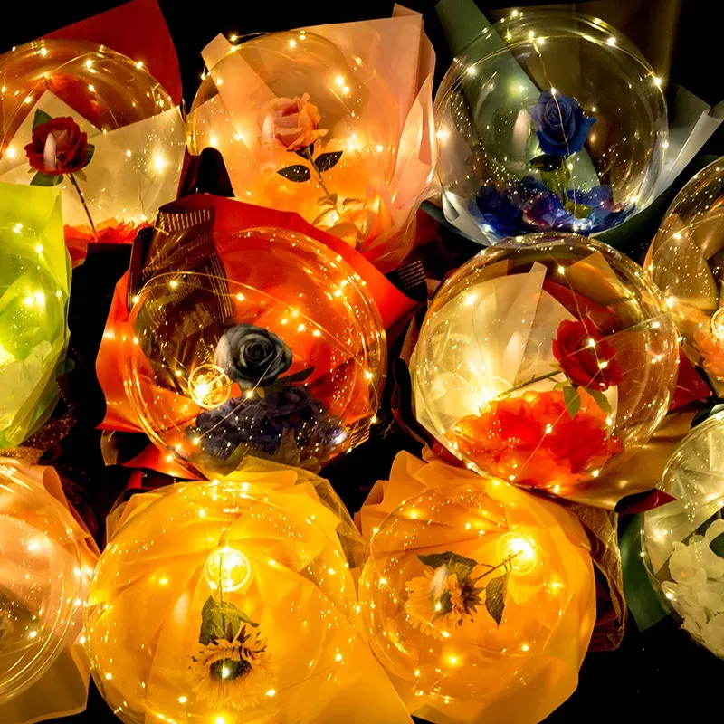 Balloons Bobo LED Rose