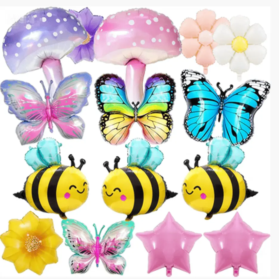 Bong bóng lá chủ đề mùa xuân